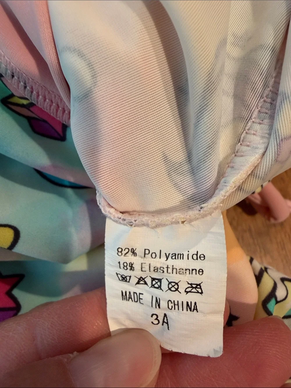 Long Sleeve One Piece Colorful Unicorns Zip Up Swim- Girls 3T